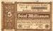 Front of 5.000.000 Mark 1923 Aachen