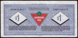 Image #2 of 1 Dollar Canadian Tire 1996-Pasternak/Bachand