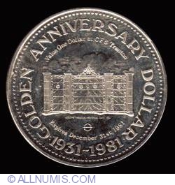 Image #2 of 1 Dollar 1981 - Trenton