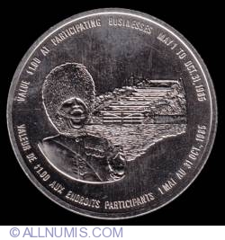 Image #2 of 1 Dollar 1985 - Capital dollar