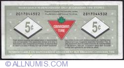 Image #2 of 5 Cents Canadian Tire 1996 - Pasternak/Sales75th Anniversary