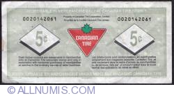 Image #2 of 5 Cents Canadian Tire 1996 - Pasternak/Bachand
