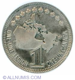 Image #2 of 1 Dollar 1978 Royal Canadian Legion Dominion Convention Edmonton Alberta