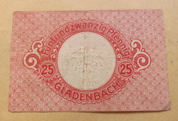 25 Pfennig 1920 - Gladenbach, Municipality of