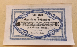 60 Heller 1920 (25.IV.) - Köstendorf