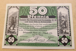 50 Pfennig 1921 (1.VIII.) - Schweich