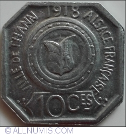 Image #1 of 10 Centimes 1918 - Thann