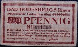 Image #2 of 50 Pfennig 1920 - Bad Godesberg