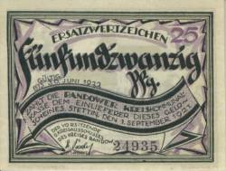 25 Pfennig 1921 - Stettin