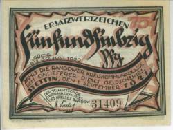 75 Pfennig 1921 - Stettin
