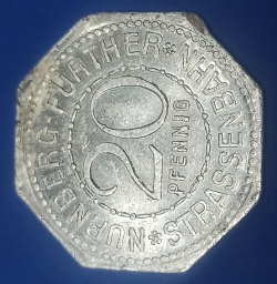 Image #1 of 20 Pfennig ND (Nürnberger Madonna)  - Nürnberg Strassenbahn