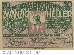 20 Heller 1920 - Berndorf
