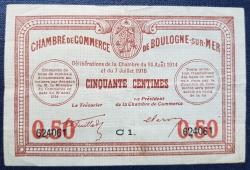 Image #1 of 50 Centimes 1916 - Boulogne sur Mer