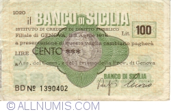 Image #1 of 100 Lire 1976 (2. IV.) - Genova