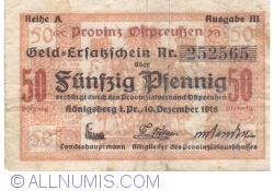 Image #1 of 50 Pfennig 1918 - Konigsberg