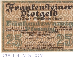 Image #1 of 25 Pfennig 1920 - Frankenstein