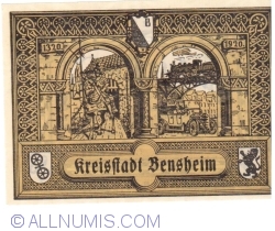 Image #2 of 50 Pfennig 1921 - Bensheim