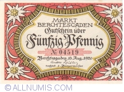 Image #1 of 50 Pfennig 1920 - Berchtesgaden