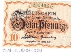 10 Pfennig 1921 - Delitzsch