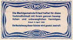 10 Heller 1920 - Erlauf