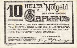 10 Heller 1920 - Gaflenz