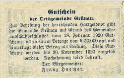 10 Heller 1920 - Grünau