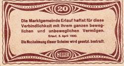 20 Heller 1920 - Erlauf