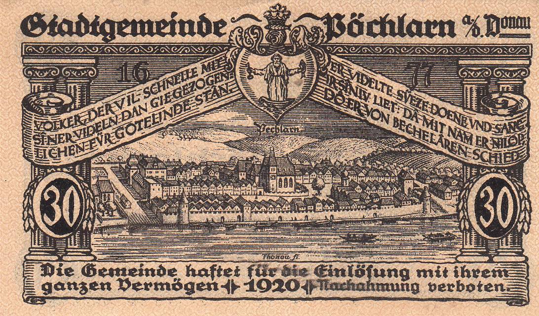 30 Heller 1920 - Pöchlarn, Pöchlarn - Austria - Community Currency - 623