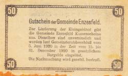 50 Heller 1920 - Enzesfeld