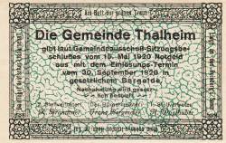 Image #2 of 50 Heller 1920 - Thalheim bei Wels