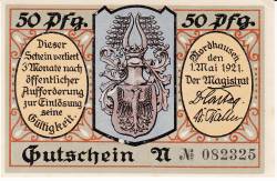 50 Pfennig 1921 - Nordhausen