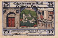 75 Pfennig 1921 - Gernrode/Harz
