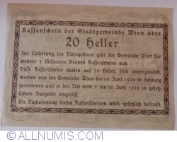 20 Heller 1920 - Vienna