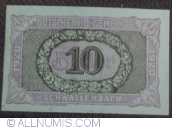 10 Heller 1920 - Schwallenbach