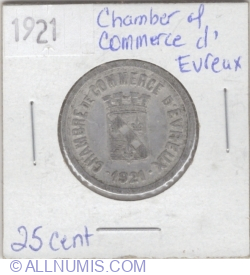 25 Centimes 1921