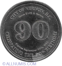 Image #1 of 1 dollar 1983 - Vernon (Chamber of Commerce)