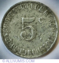 Image #1 of 5 Centimes 1917