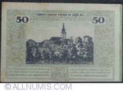 50 Heller 1920 - Sankt Peter in der Au