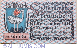 Image #1 of 1/2 Mark 1921 - Strausberg