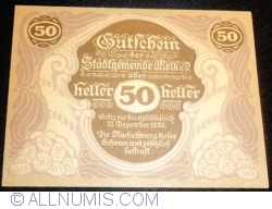 50 Heller 1920 - Melk
