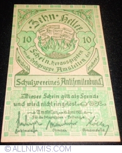 10 Heller 1920 - Amstetten