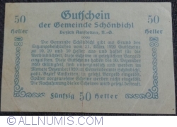 50 Heller 1920 - Schönbichl