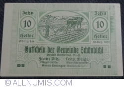 10 Heller 1920 - Schönbichl