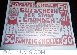50 Heller 1920 - Gmunden