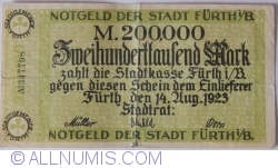Image #1 of 200 000 Mark 1923 - Fürth