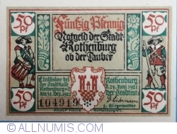 Image #1 of 50 Pfennig 1921 - Rothenburg ob der Tauber