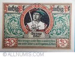 Image #2 of 50 Pfennig 1921 - Rothenburg ob der Tauber
