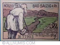 Image #1 of 50 Pfennig 1921 - Bad Salzig