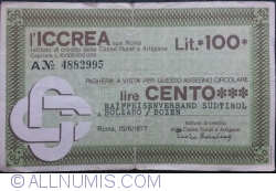 100 Lire 1977 (15. VI.) - Roma