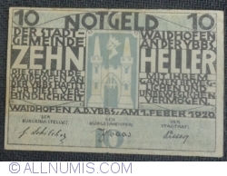 10 Heller 1920 - Waidhofen an der  Ybbs